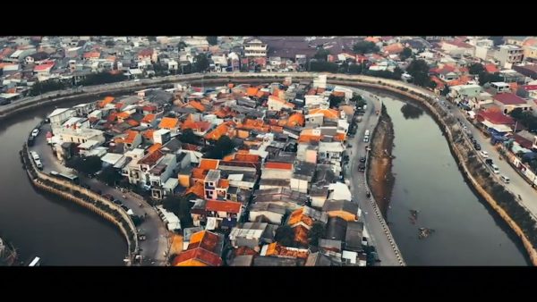 Кадр видео после цветокоррекции LUT для дрон вариант 5