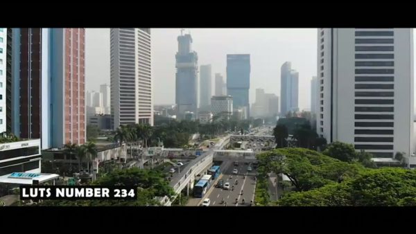 Кадр видео после цветокоррекции LUT для дрон вариант 6