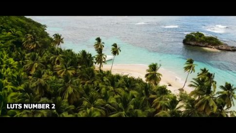 Пример работы LUT из набора LUT для дрона и пейзажа видео Drone Landscape