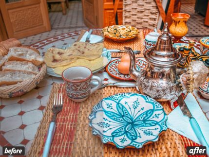 Пример обработки фото пресетом Morocco в Lightroom, кадр 1