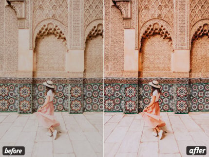 Пример обработки фото пресетом Morocco в Lightroom, кадр 5