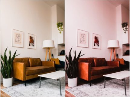 Пример обработки фото пресетом Minimal Room в Lightroom, кадр 3