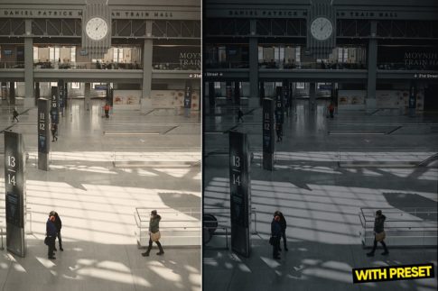 Фотография с цветокоррекцией из набора минимализм и архитектура пресеты