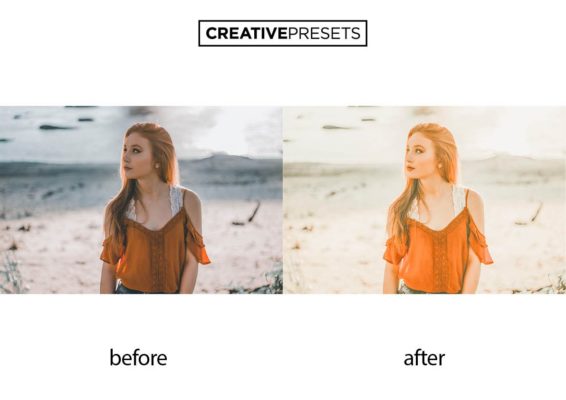 Пример обработки фото пресетом Orange Lightroom Mobile Preset в Lightroom, кадр 3