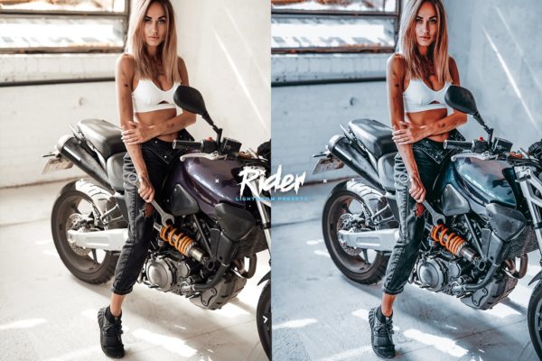 Пример обработки фото пресетом Rider в Lightroom, кадр 2