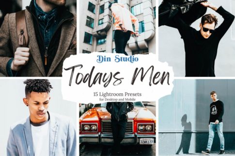 Обложка набора пресетов Todays Men для Lightroom