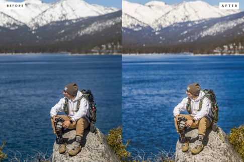 Кадр фото из путешествий обработанный профилем из набора настроение путешествий пресеты