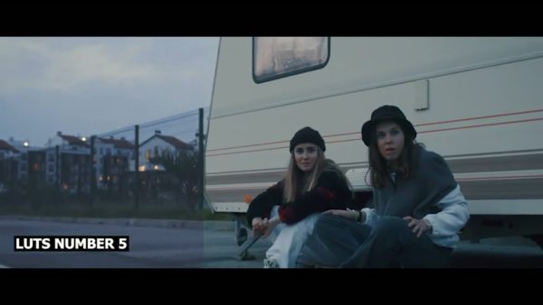 Кадр видео после цветокоррекции LUT для неон вариант 5