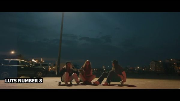 Кадр видео после цветокоррекции LUT для неон вариант 8