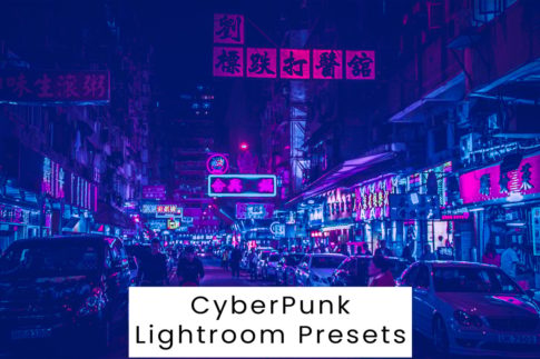 Обложка набора пресетов CyberPunk для Lightroom