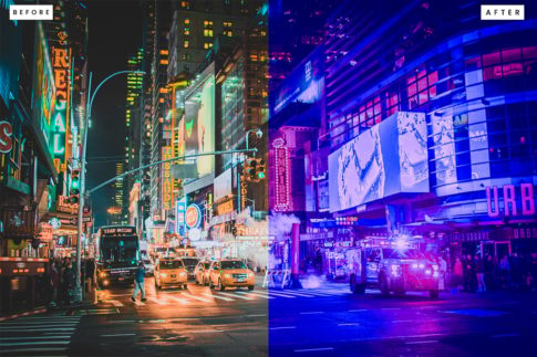Пример обработки фото пресетом CyberPunk в Lightroom, кадр 4