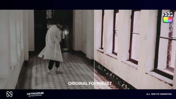 Кадр видео после цветокоррекции LUT для ностальгия вариант 7
