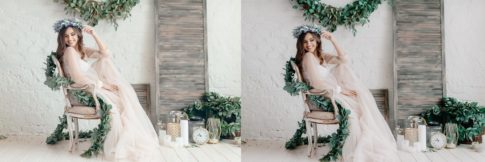 Фотография с цветокоррекцией из набора новогоднее настроение пресеты
