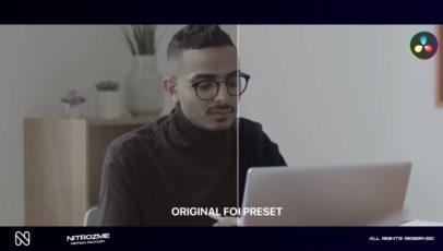 Кадр видео после цветокоррекции LUT для нуар вариант 7