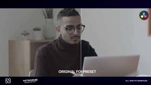 Кадр видео после цветокоррекции LUT для нуар вариант 7