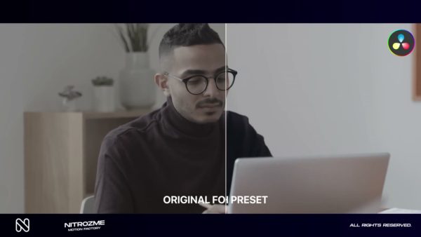 Кадр видео после цветокоррекции LUT для нуар вариант 7