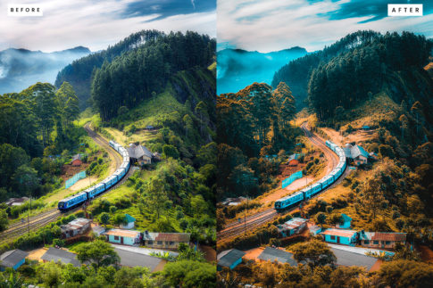 Пример обработки фото пресетом Landscape в Lightroom, кадр 1