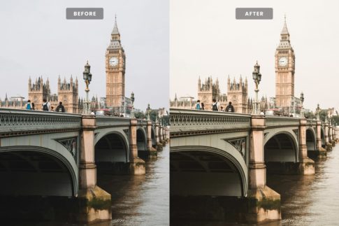 Пример обработки фото пресетом London Film в Lightroom, кадр 1