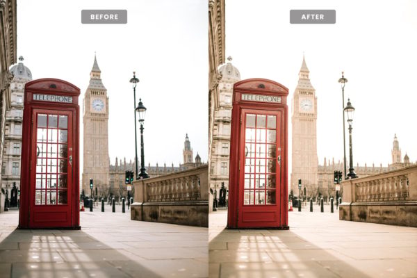 Пример обработки фото пресетом London Film в Lightroom, кадр 2