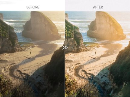 Фотография с цветокоррекцией из набора плёнка kodak gold пресеты