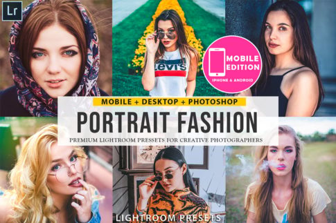 Обложка набора пресетов Portrait Fashion для Lightroom