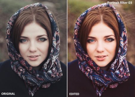 Пример обработки фото пресетом Portrait Fashion в Lightroom, кадр 2