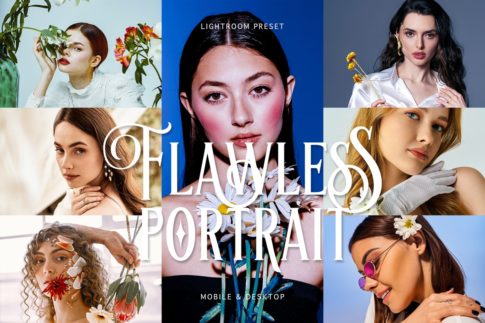 Обложка набора пресетов Flawless Portrait для Lightroom