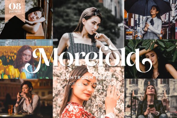 Обложка набора пресетов Morefold Portrait Tone для Lightroom