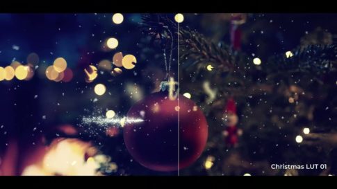 Постер набора Праздничные LUT с рождественскими эффектами видео Holiday Ef