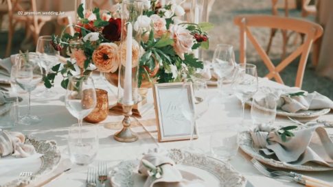 Пример работы LUT из набора Премиальные свадебные LUT для видео Premium Wedding