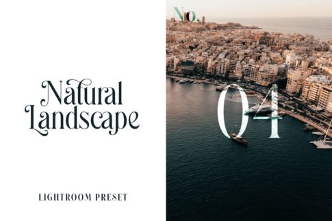 Обложка набора пресетов Natural Landscape No.04 для Lightroom