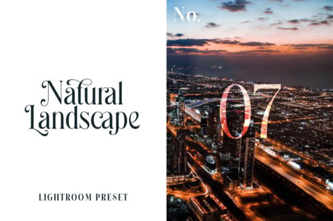 Обложка набора пресетов Natural Landscape No.07 для Lightroom