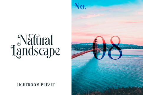 Обложка набора пресетов Natural Landscape No.08 для Lightroom