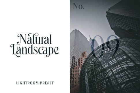 Обложка набора пресетов Natural Landscape No.09 для Lightroom