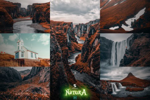 Обложка набора пресетов Natura для Lightroom