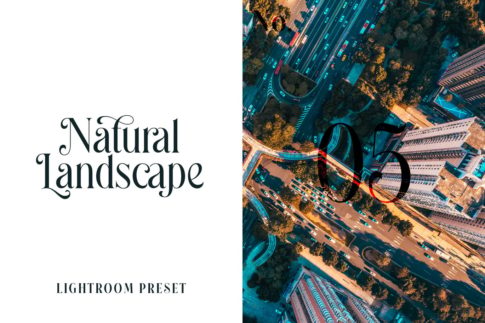 Обложка набора пресетов Natural Landscape No.05 для Lightroom