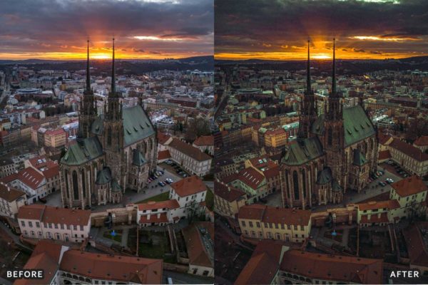 Пример обработки фото пресетом Drone For Aerial Photography в Lightroom, кадр 1