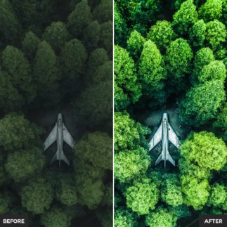 Пример обработки фото пресетом Drone в Lightroom, кадр 1