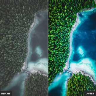 Пример обработки фото пресетом Drone в Lightroom, кадр 4