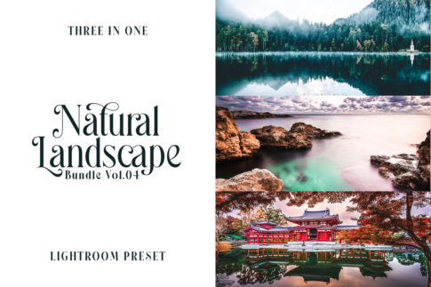 Обложка набора пресетов Natural Landscape Vol.04 для Lightroom