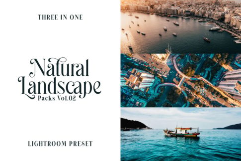 Обложка набора пресетов Natural Landscape Vol.02 для Lightroom