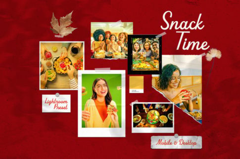 Обложка набора пресетов Snack Time для Lightroom