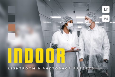 Обложка набора пресетов 6 Indoor Lightroom and Photoshop Presets для Lightroom