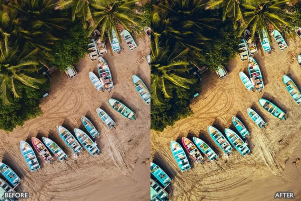 Пример обработки фото пресетом DJI Drone and PS в Lightroom, кадр 2