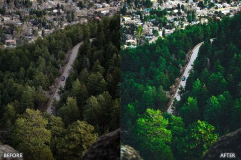 Пример обработки фото пресетом DJI Drone and PS в Lightroom, кадр 3