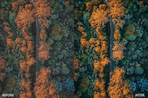 Пример обработки фото пресетом DJI Drone and PS в Lightroom, кадр 4