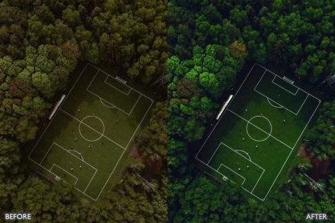 Пример обработки фото пресетом DJI Drone and PS в Lightroom, кадр 5