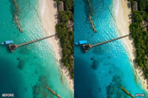 Пример обработки фото пресетом DJI Drone and PS в Lightroom, кадр 15