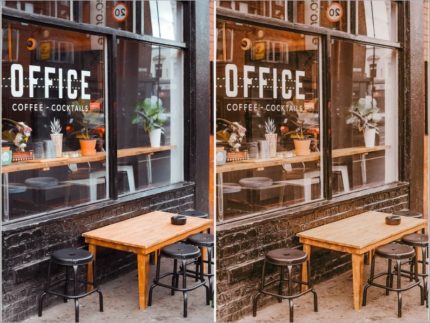 Пример обработки фото пресетом Coffee Shop в Lightroom, кадр 1