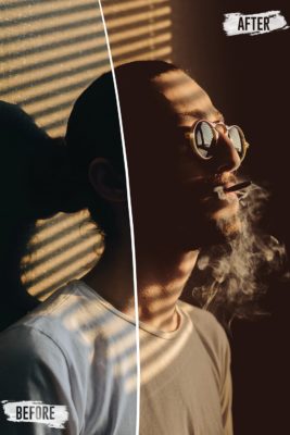 Результат применения пресета пресеты для кофейной эстетики на реальном снимке
